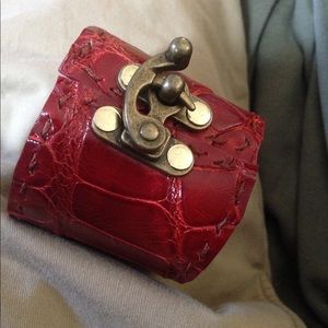 Genuine alligator cuff